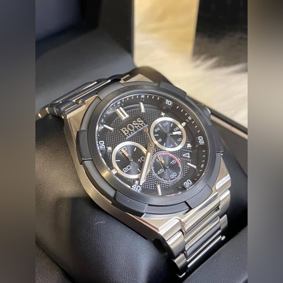 HB1513359 - Hugo Boss Men’s Supernova Black Dial Stainless Steel - Picture 3 of 11